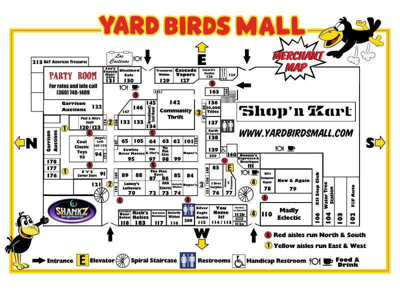 yard birds mall